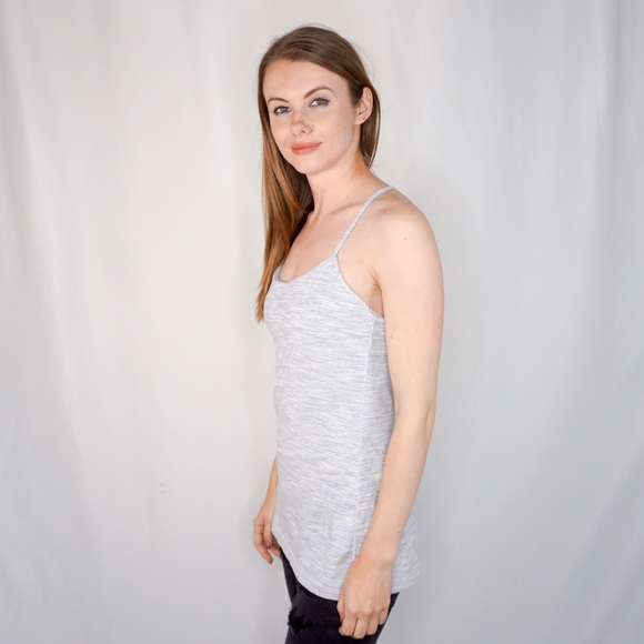 Lululemon Space Dye Gray Power Y Tank Top 10 - Picture 6 of 6